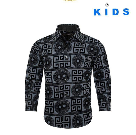 (Copy) Kids White Plaid Shirt