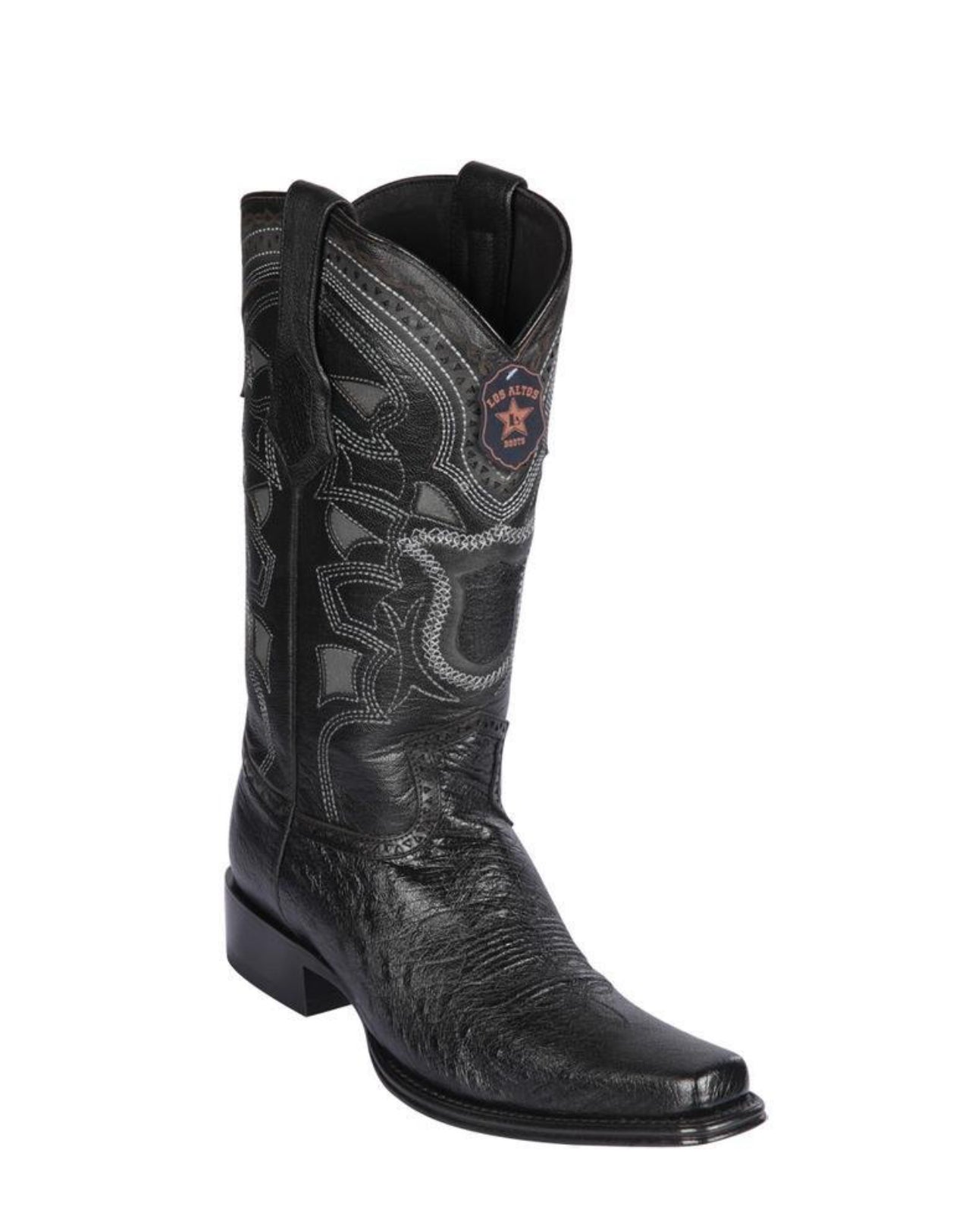 Panza De Avestruz Exotic Boot (Black)