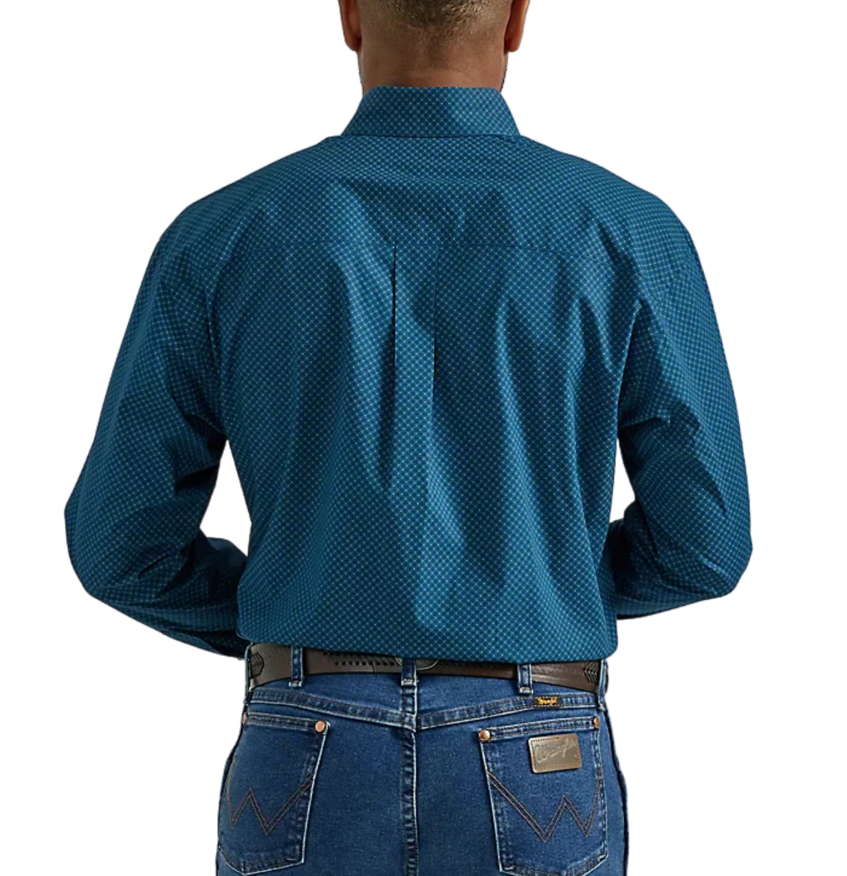 WRANGLER MEN'S MIDNIGHT SQUARES GEORGE STRAIT SHIRT