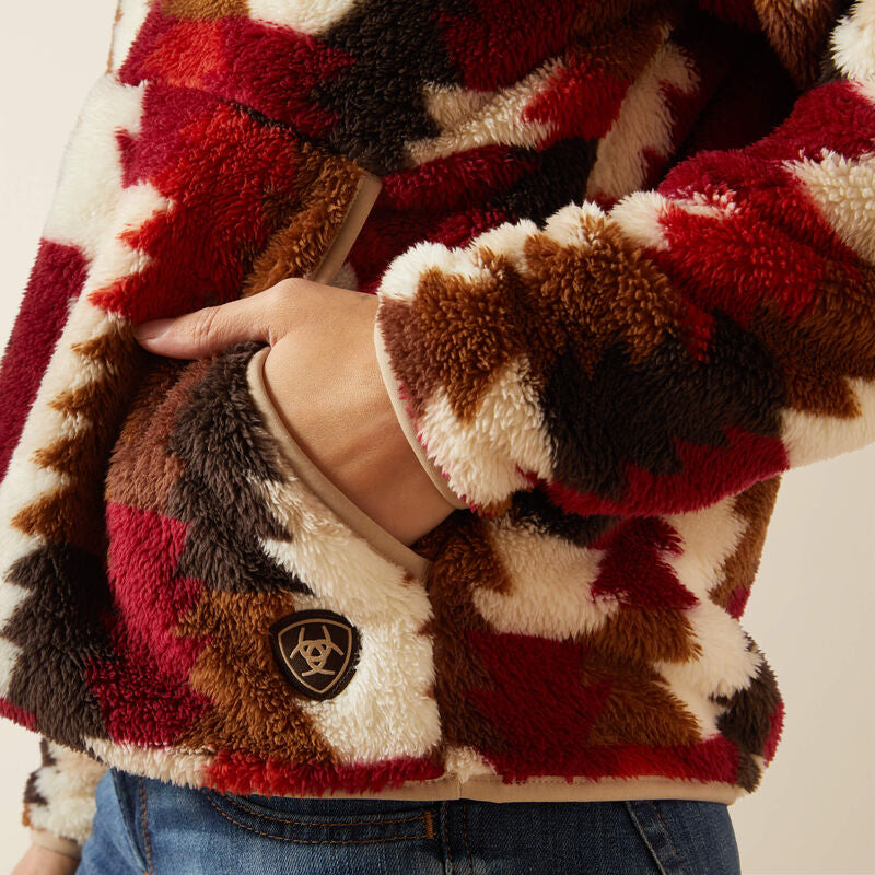 Ariat Berber Snap Front Sweatshirt: OMBRE TRIANGLES