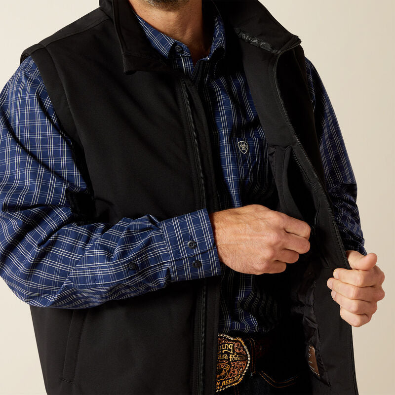 Ariat Field Insulated Vest: Black