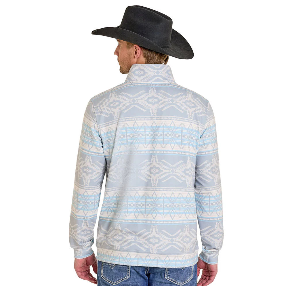 Light Aztec Print Pullover