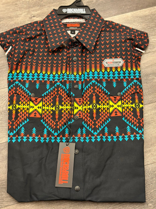 Rock & Roll Aztec Woven Shirt