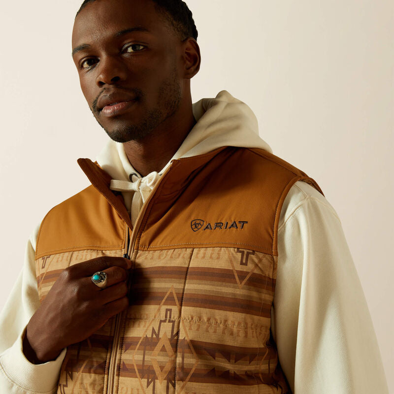 Ariat Crius Insulated Vest: TONAL SERAPE|ALMOND KHAKI