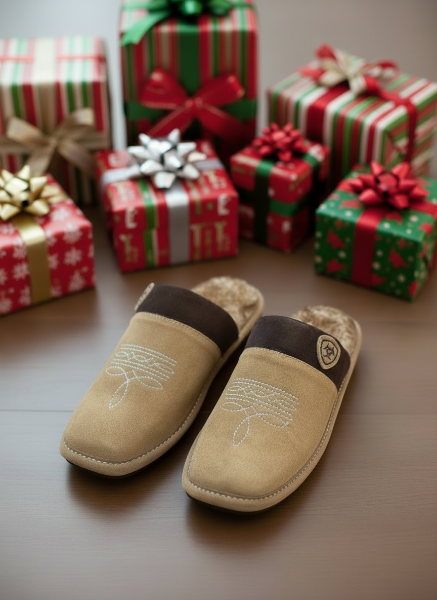 Men's Silversmith Square Toe Slipper (Chestnut)