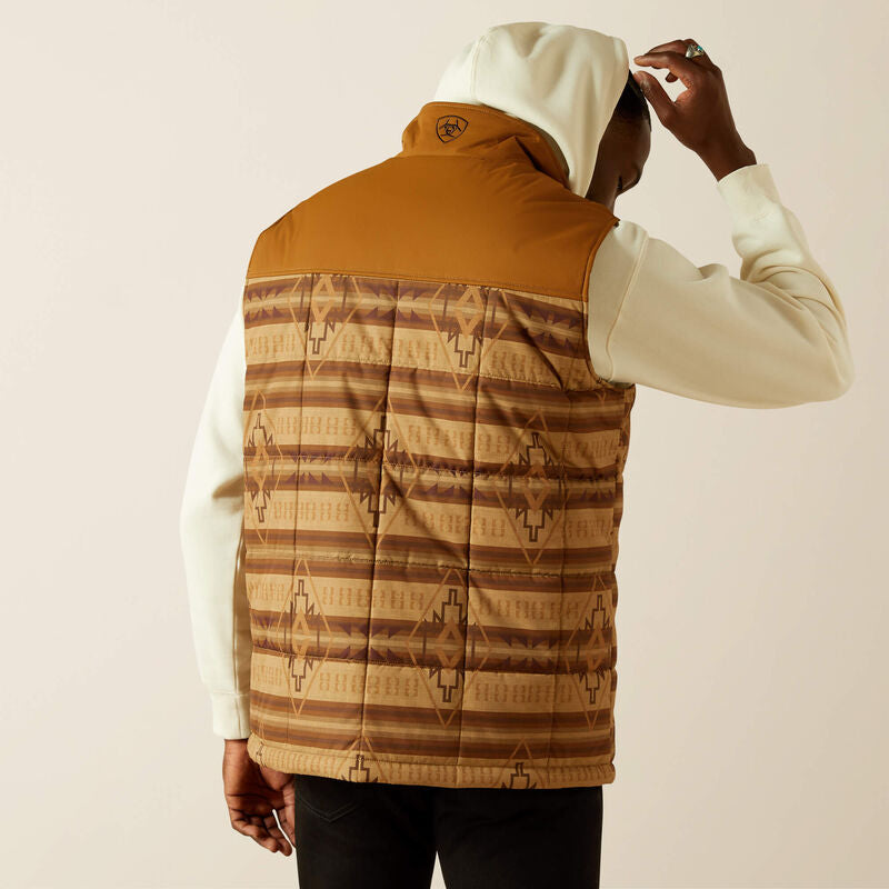 Ariat Crius Insulated Vest: TONAL SERAPE|ALMOND KHAKI