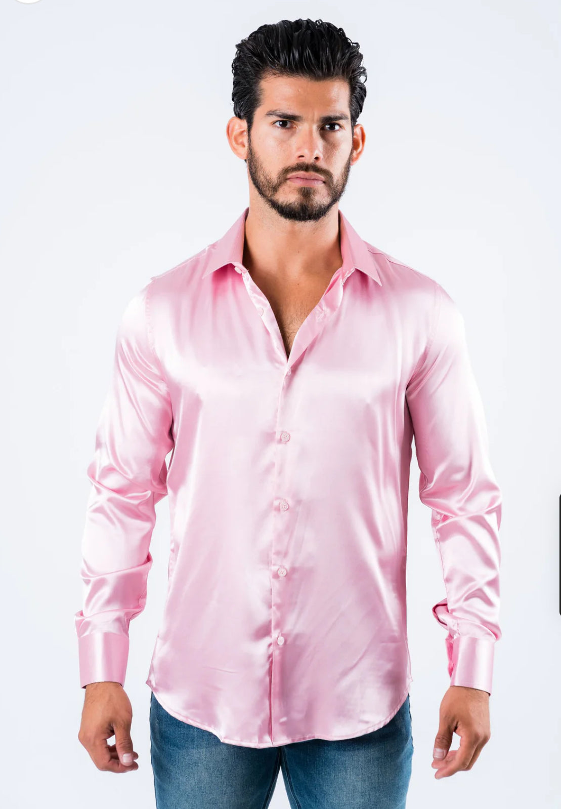 Solid Satin Shirt