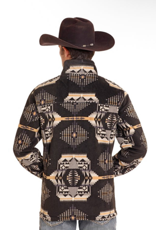 Rock and Roll Aztec Fleece Pullover