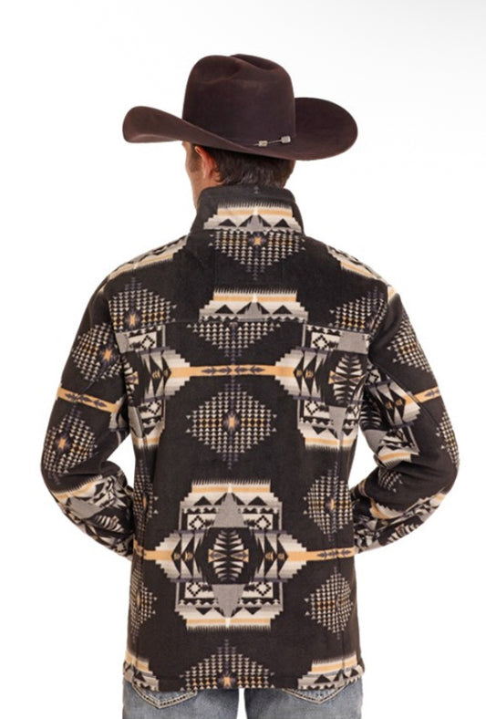 Rock and Roll Aztec Fleece Pullover