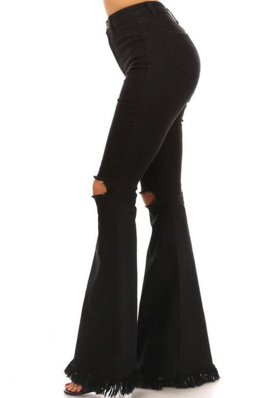 Black Flare Jean