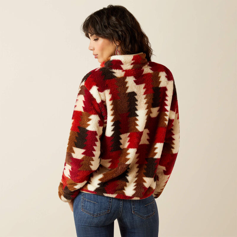 Ariat Berber Snap Front Sweatshirt: OMBRE TRIANGLES