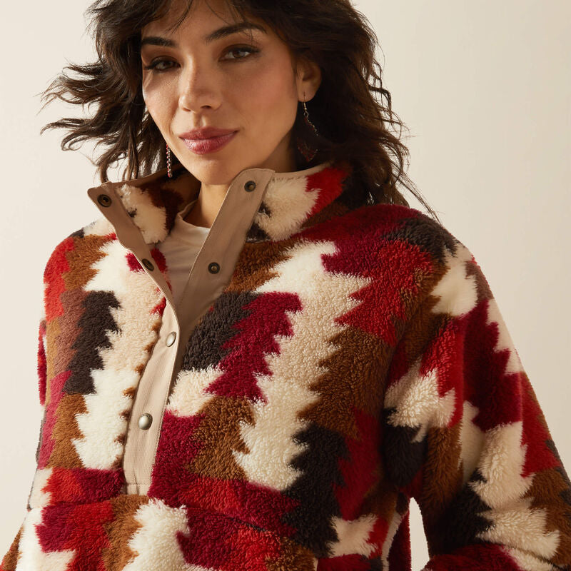 Ariat Berber Snap Front Sweatshirt: OMBRE TRIANGLES