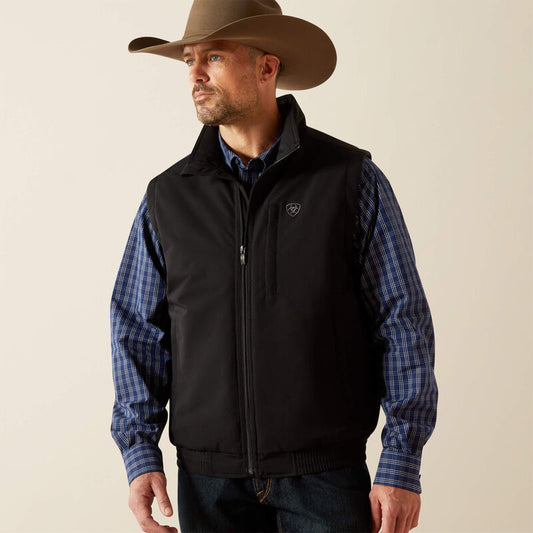 Ariat Field Insulated Vest: Black
