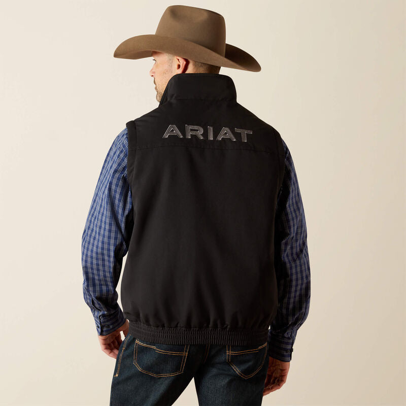 Ariat Field Insulated Vest: Black