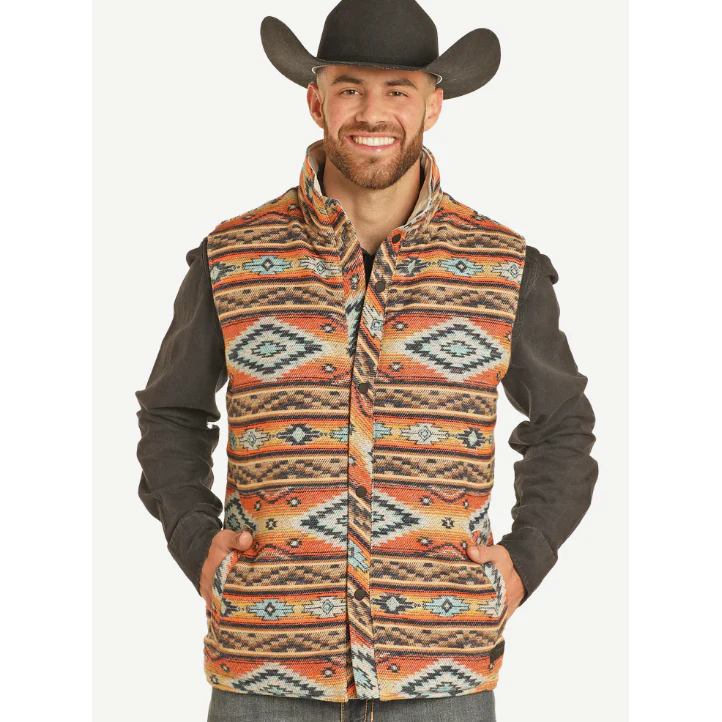 Reversible Aztec Vest