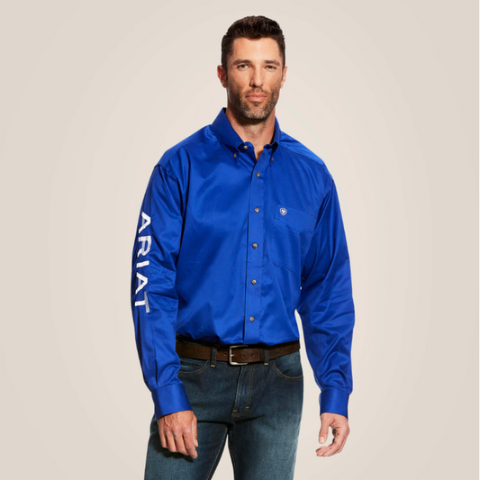 Royal Blue Team Logo Twill Classic Fit Shirt