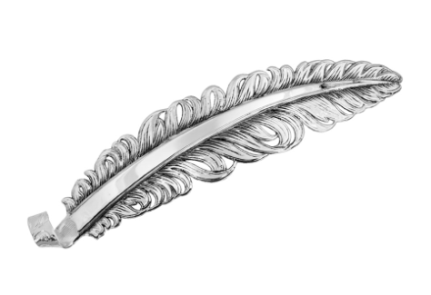 Pluma Plata/Negro