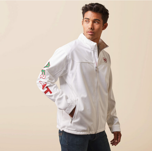 Ariat Mexico Logo Softshell (White)