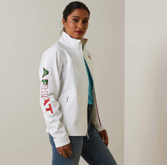Ariat Mexico Logo Softshell (White)