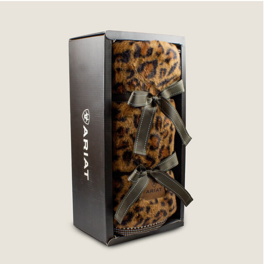 Ariat Leopard Snuggle Blanket